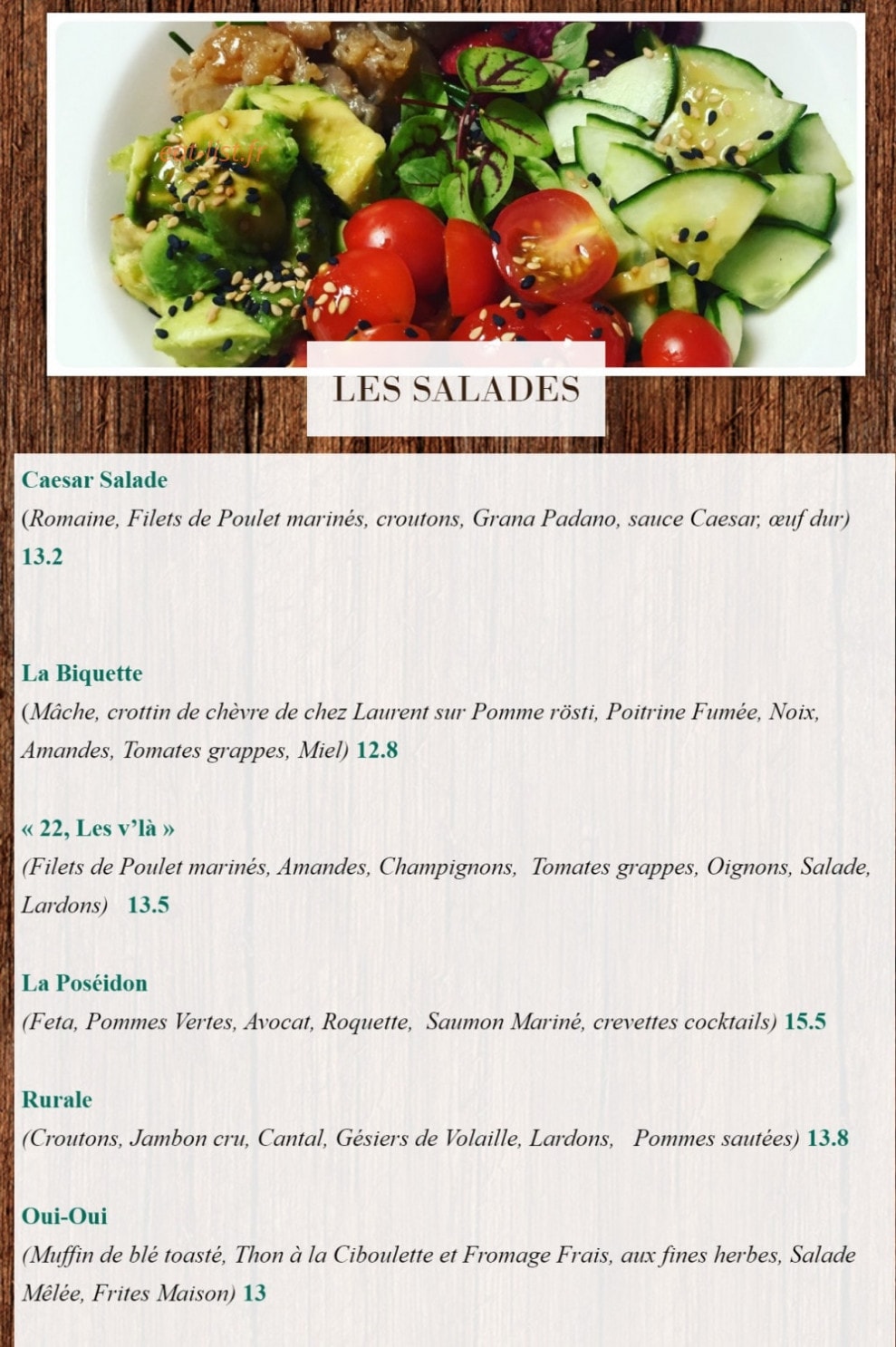 Les Marronniers  — carte page 2