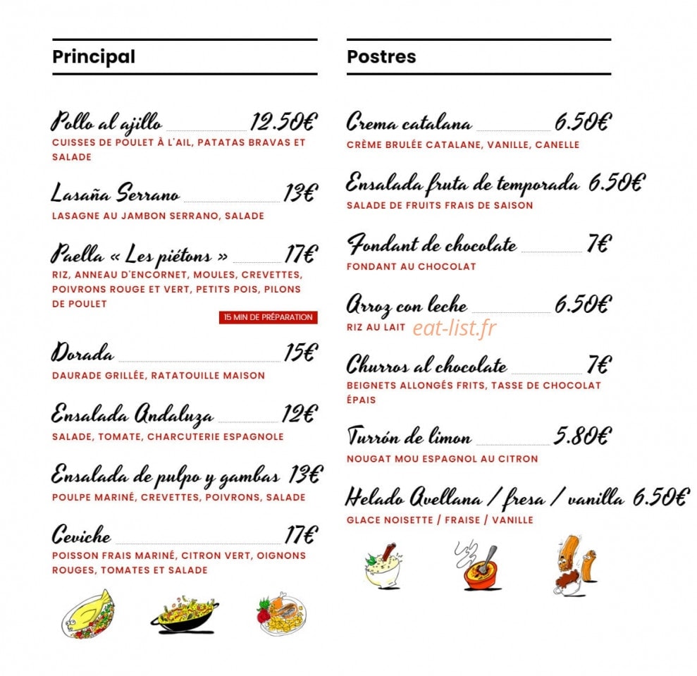 Les Piétons — carte page 2