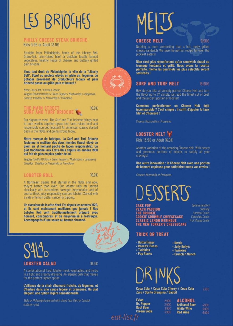 Main Street - Surf and Turf — carte page 2