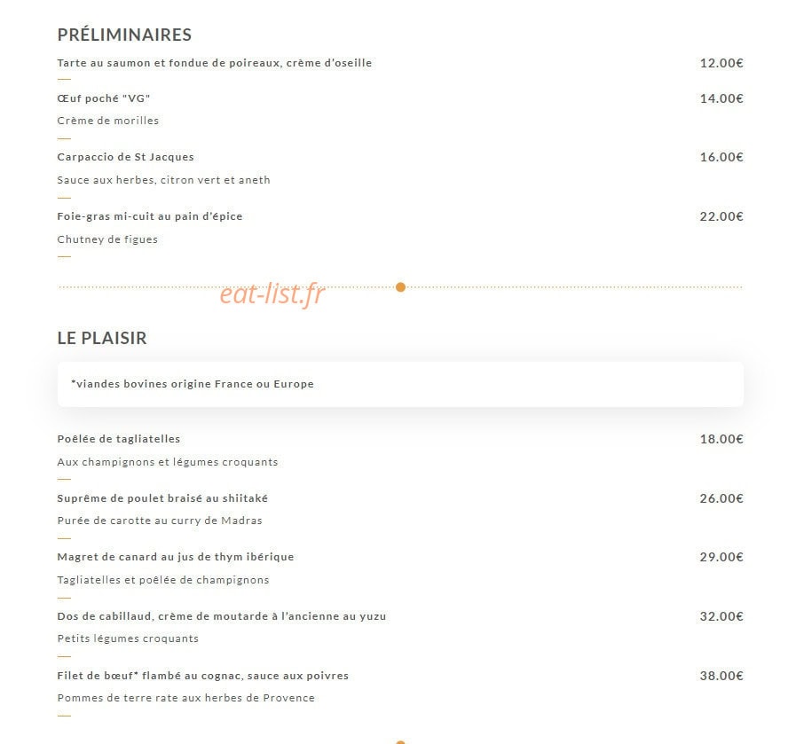 Maison Faust — carte page 1