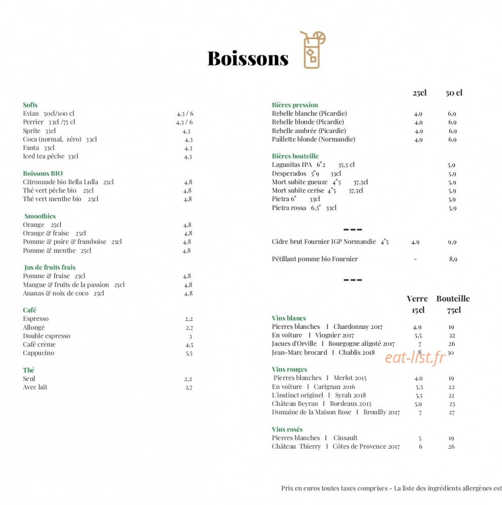 Meating corner — carte page 2