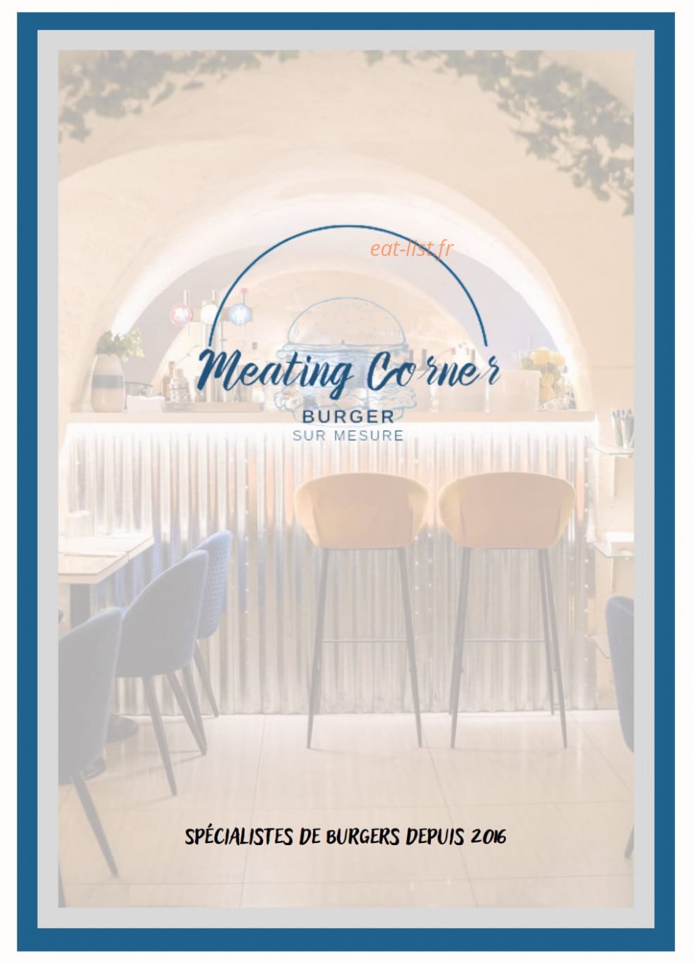 Meating Corner — carte page 1