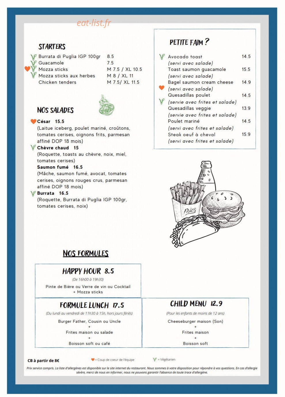 Meating Corner — carte page 2