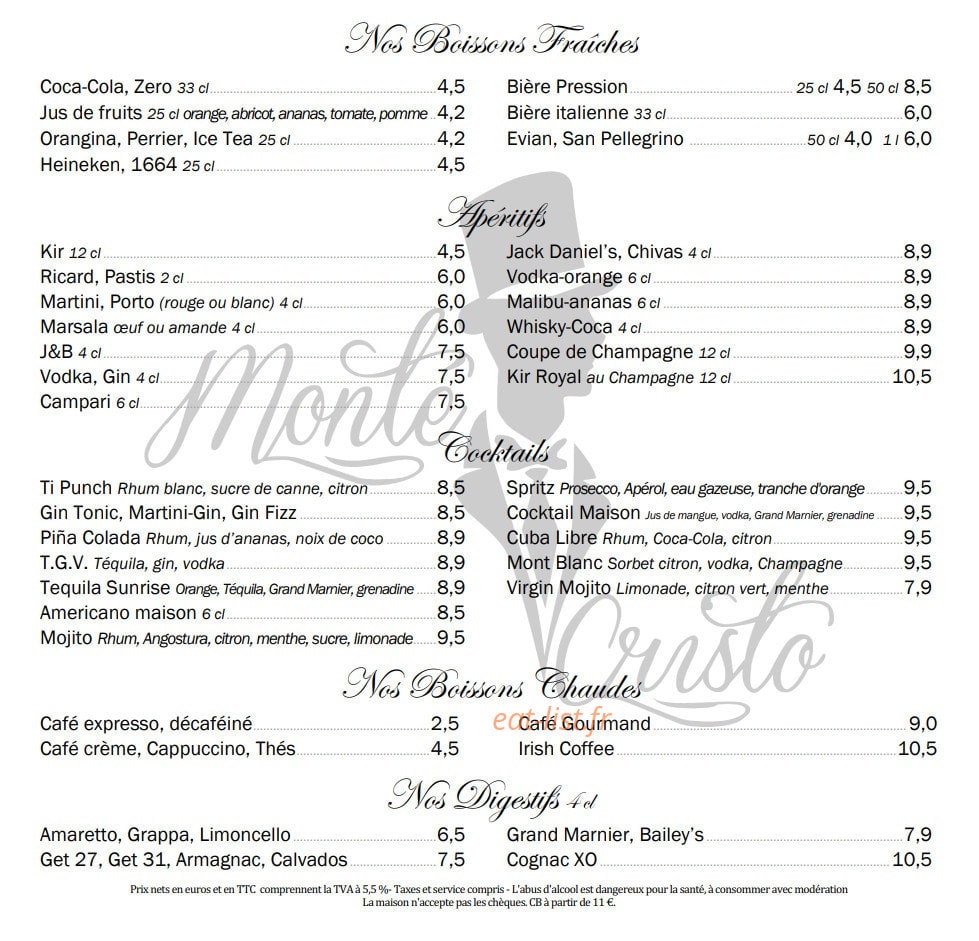 Monte Cristo — carte page 6