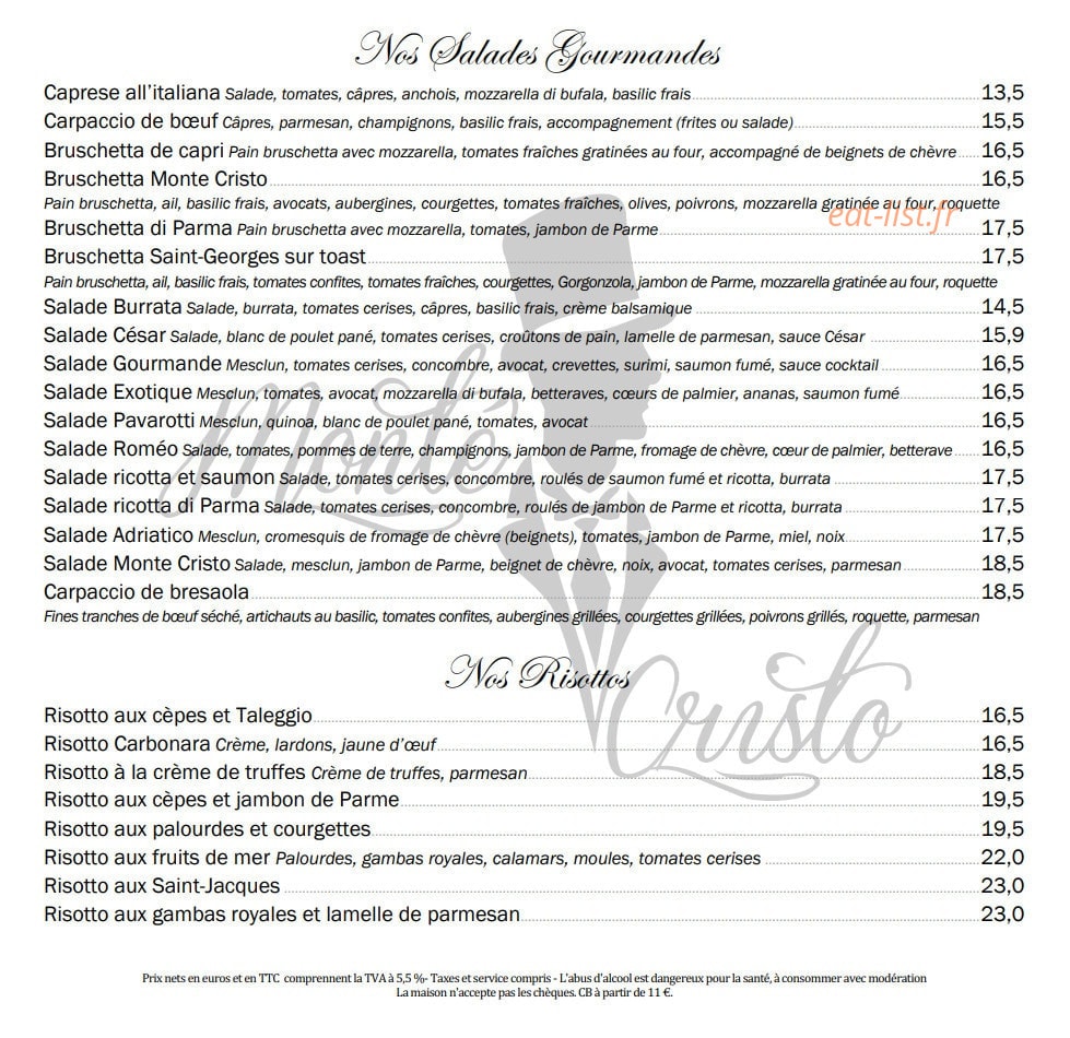 Monte Cristo — carte page 2