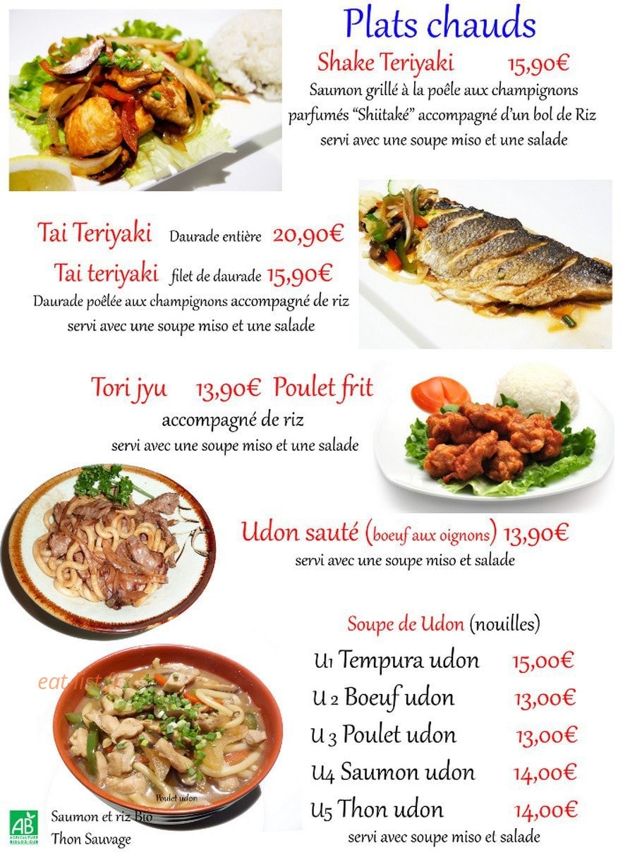 Niji sushi — carte page 4
