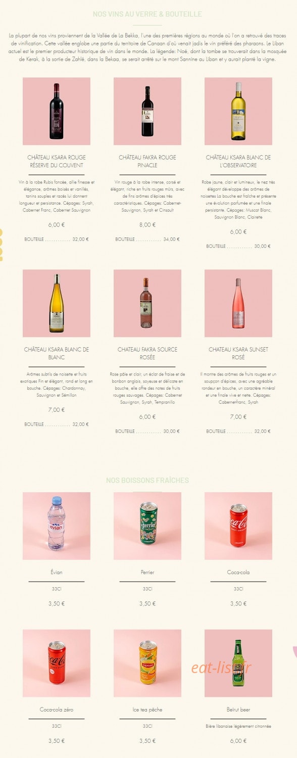 Olive & Thym — carte page 4