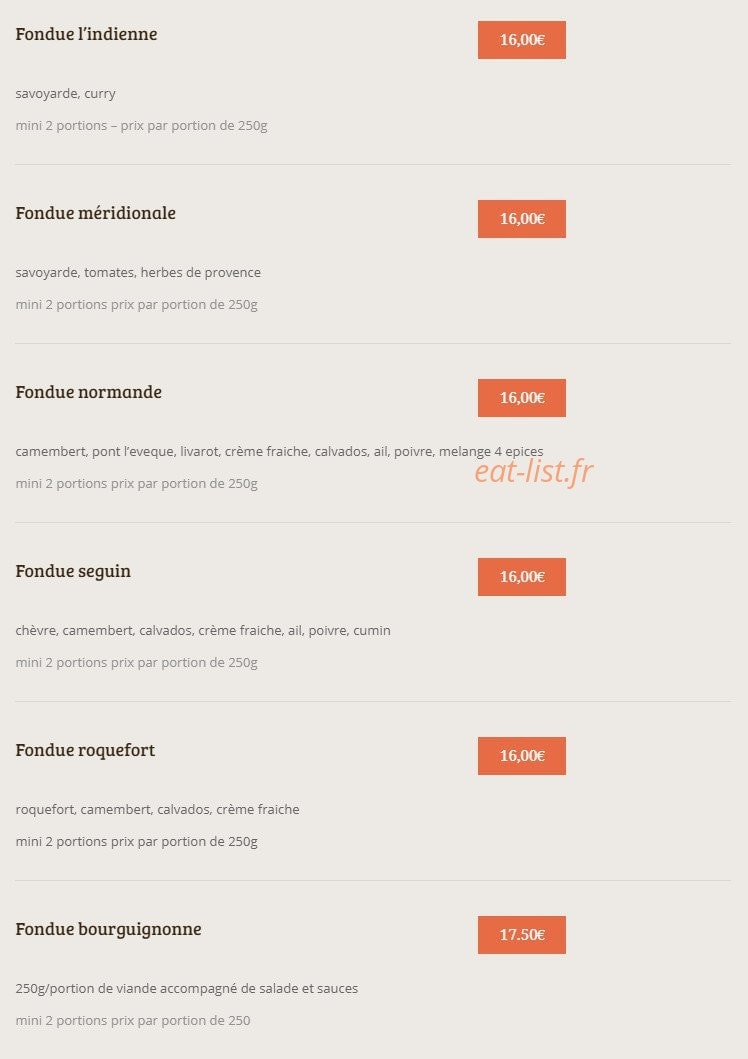 Pain Vin Fromages — carte page 3