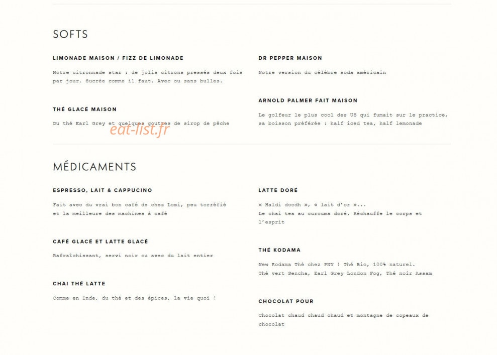 Pny Burger — carte page 7