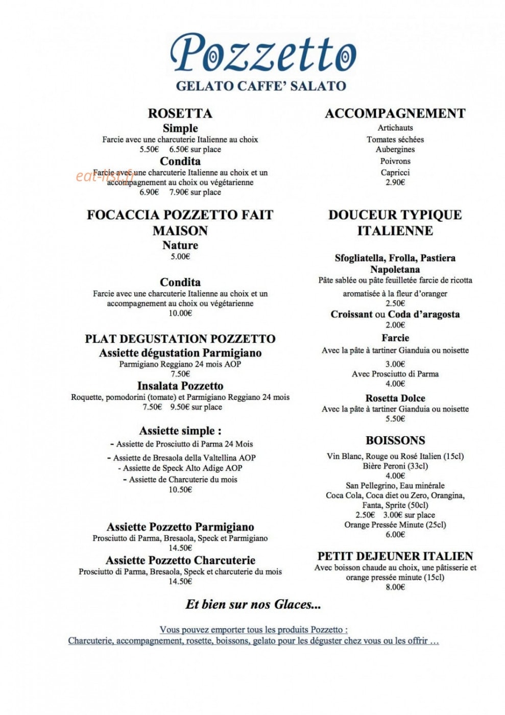 Pozzetto — carte page 1