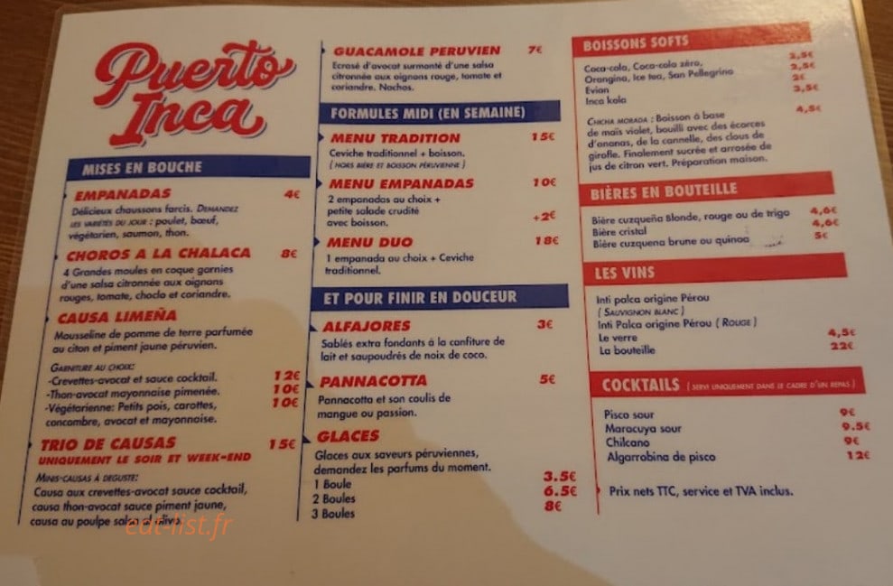 Puerto Inca — carte page 1