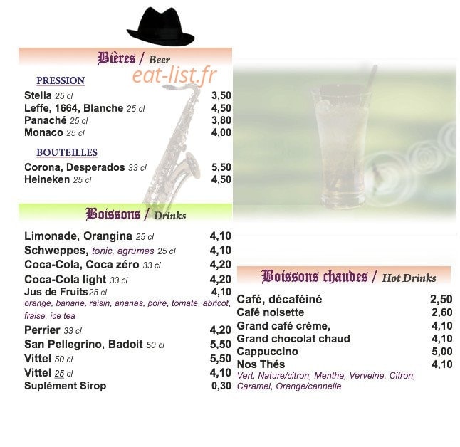 Restaurant bbo — carte page 6