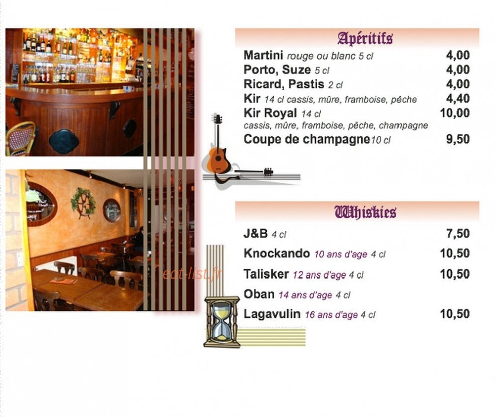 Restaurant bbo — carte page 1