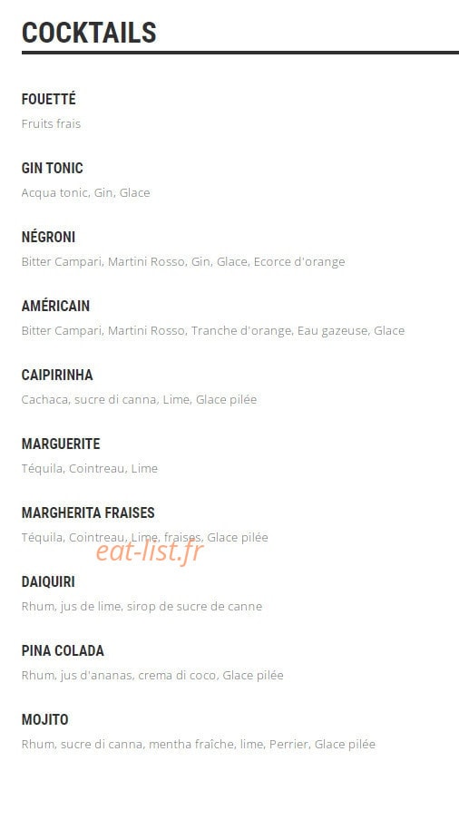 Restaurant  Italien 0039 — carte page 9