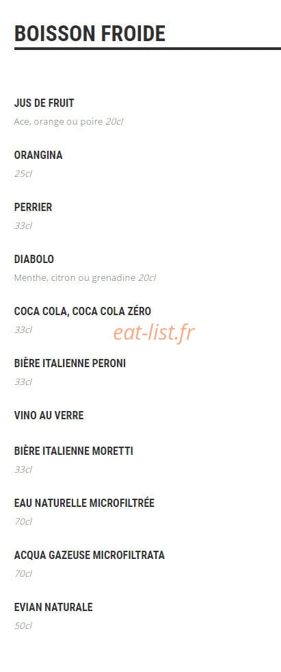Restaurant  Italien 0039 — carte page 12