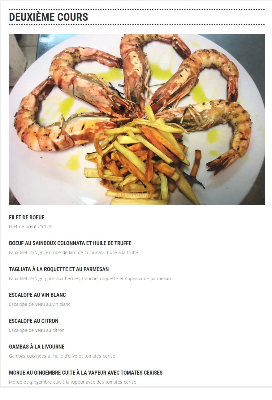 Restaurant  Italien 0039 — carte page 4