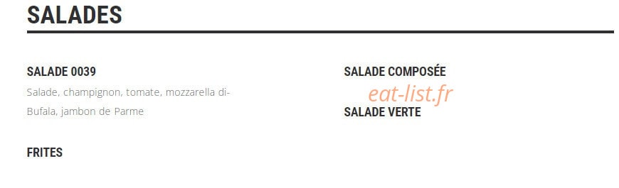 Restaurant  Italien 0039 — carte page 2