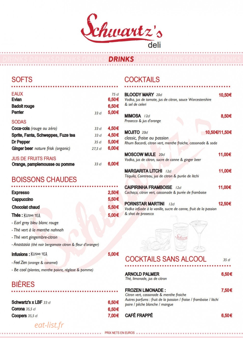 Schwartz's — carte page 4