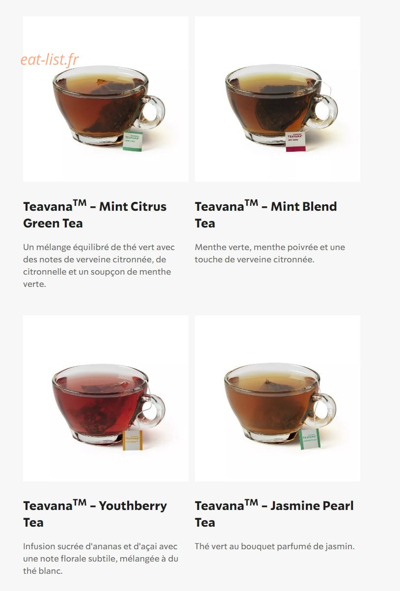 Starbucks Coffee — carte page 30