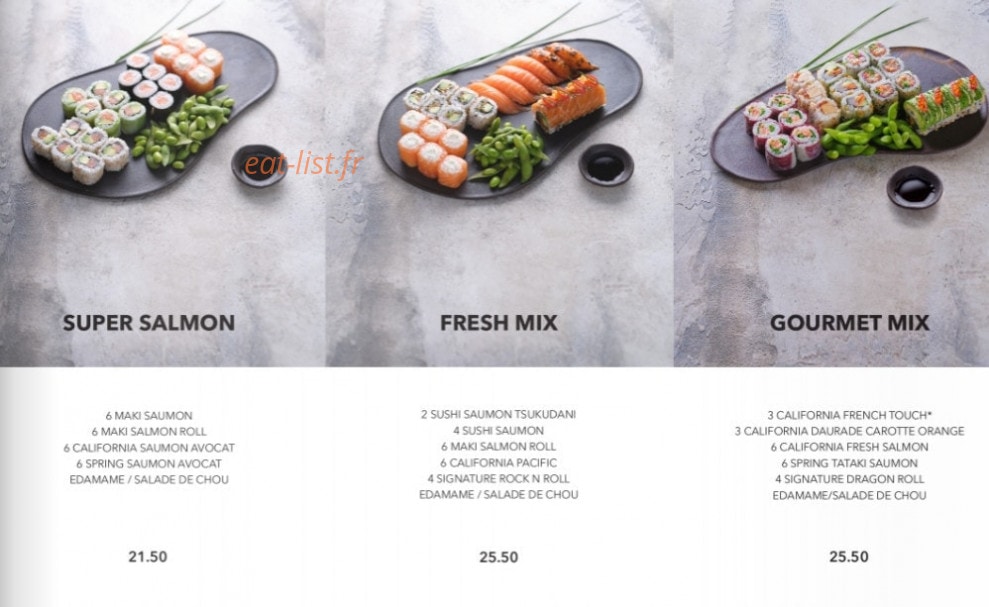 Sushi Shop — carte page 12