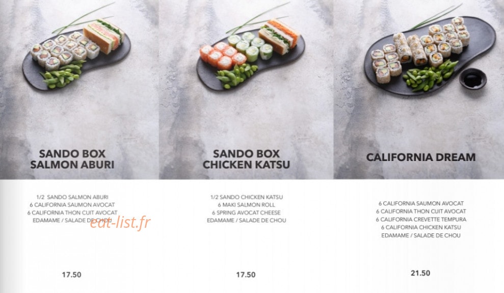 Sushi Shop — carte page 11