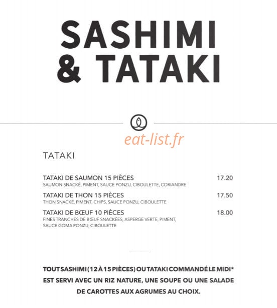 Sushi Shop — carte page 28
