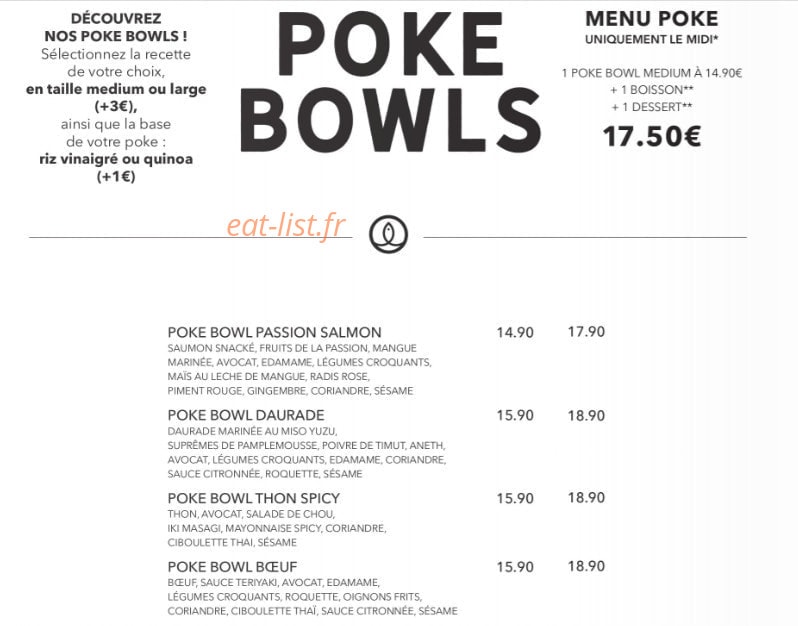 Sushi Shop — carte page 32