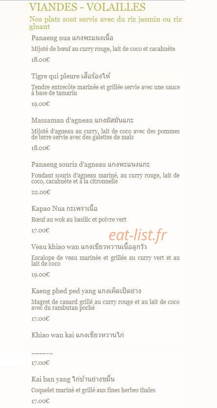 Tamarind — carte page 5