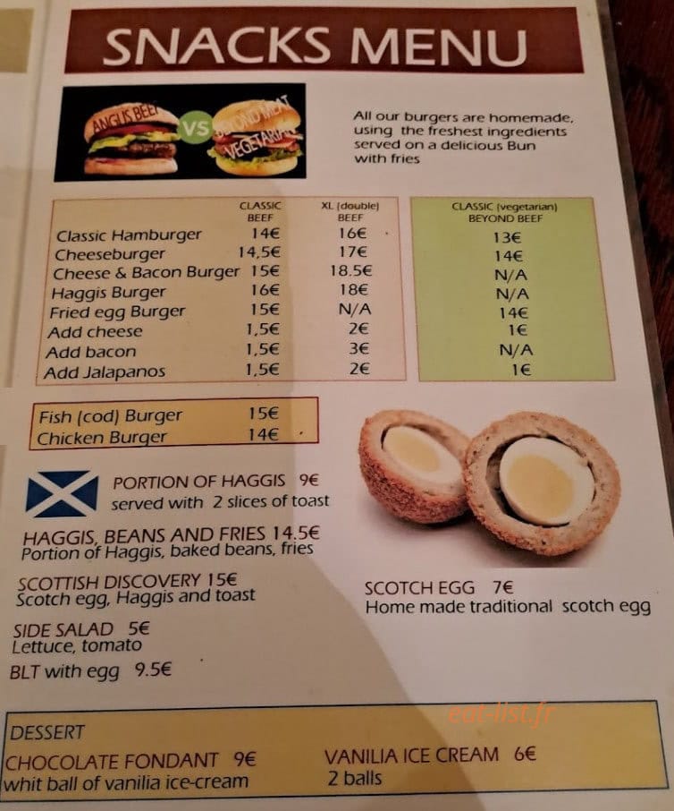 The Auld Alliance — carte page 1
