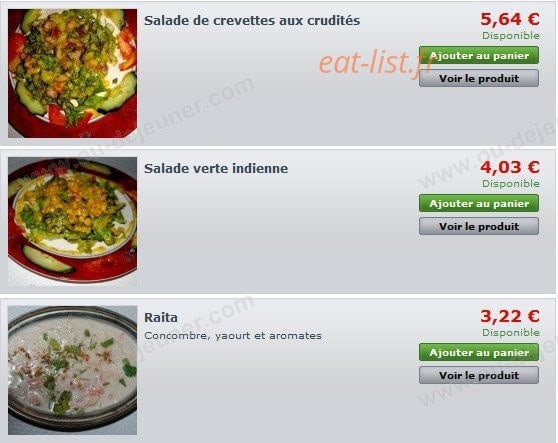 Allo Resto Indien — carte page 4