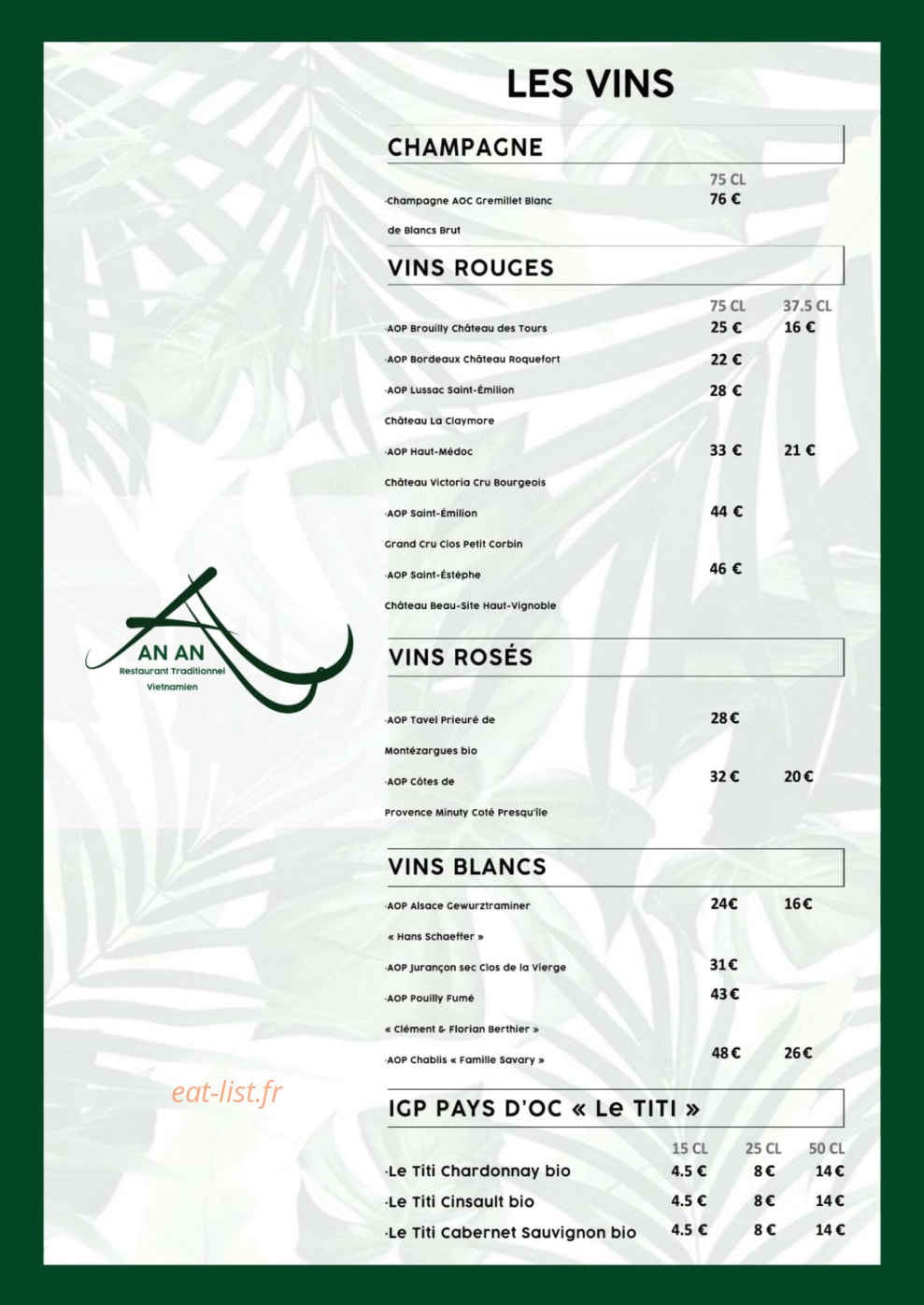 An An — carte page 4