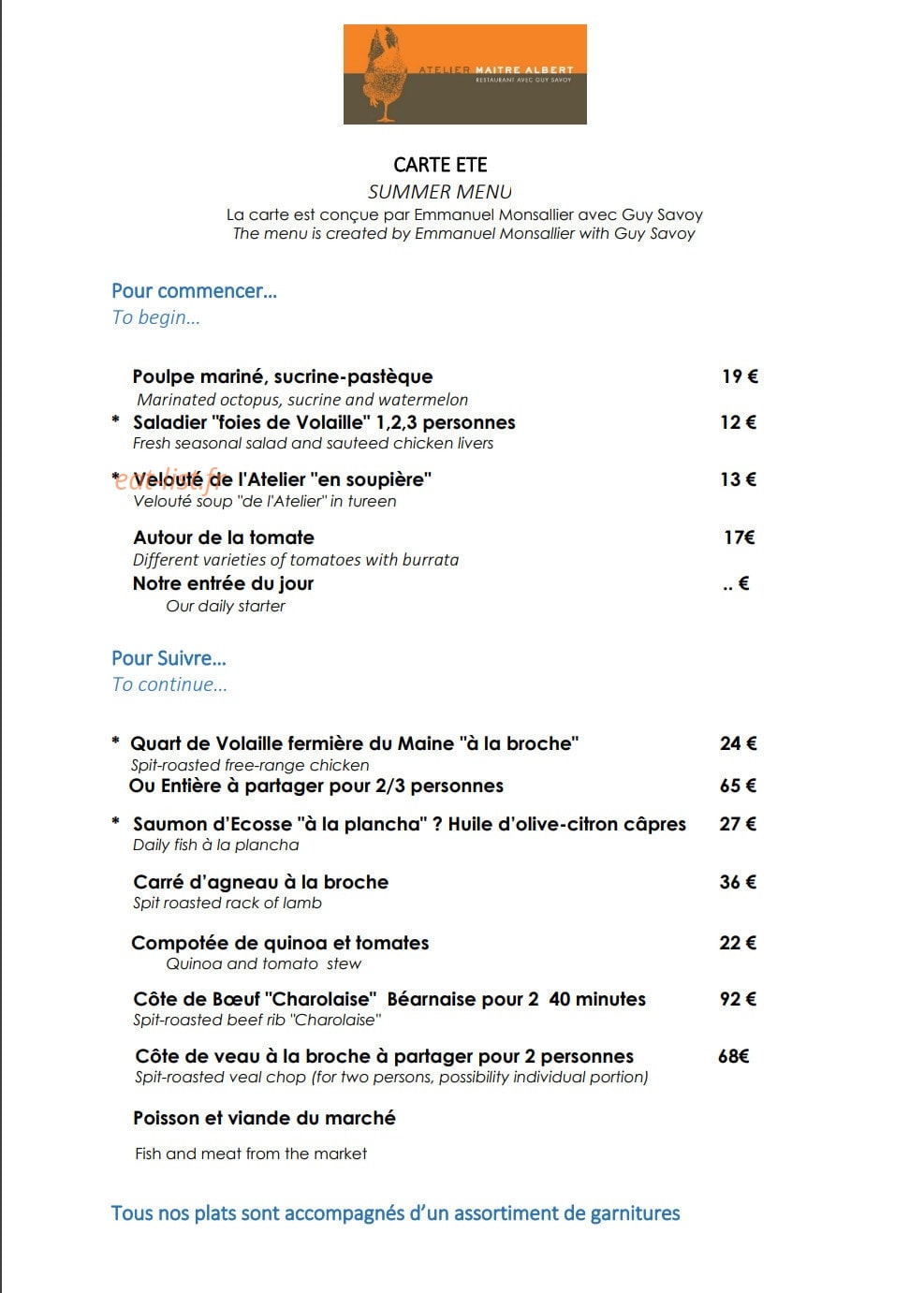 Atelier Maître Albert — carte page 1