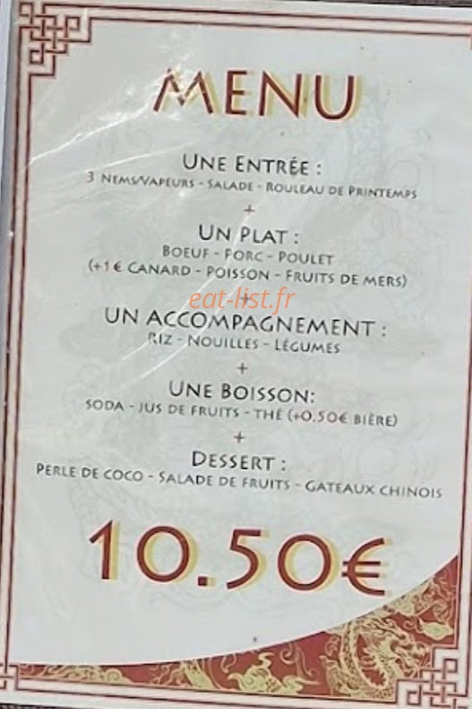 Aux Délices d'Asie — carte page 4