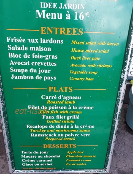 Bertrand's — carte page 1