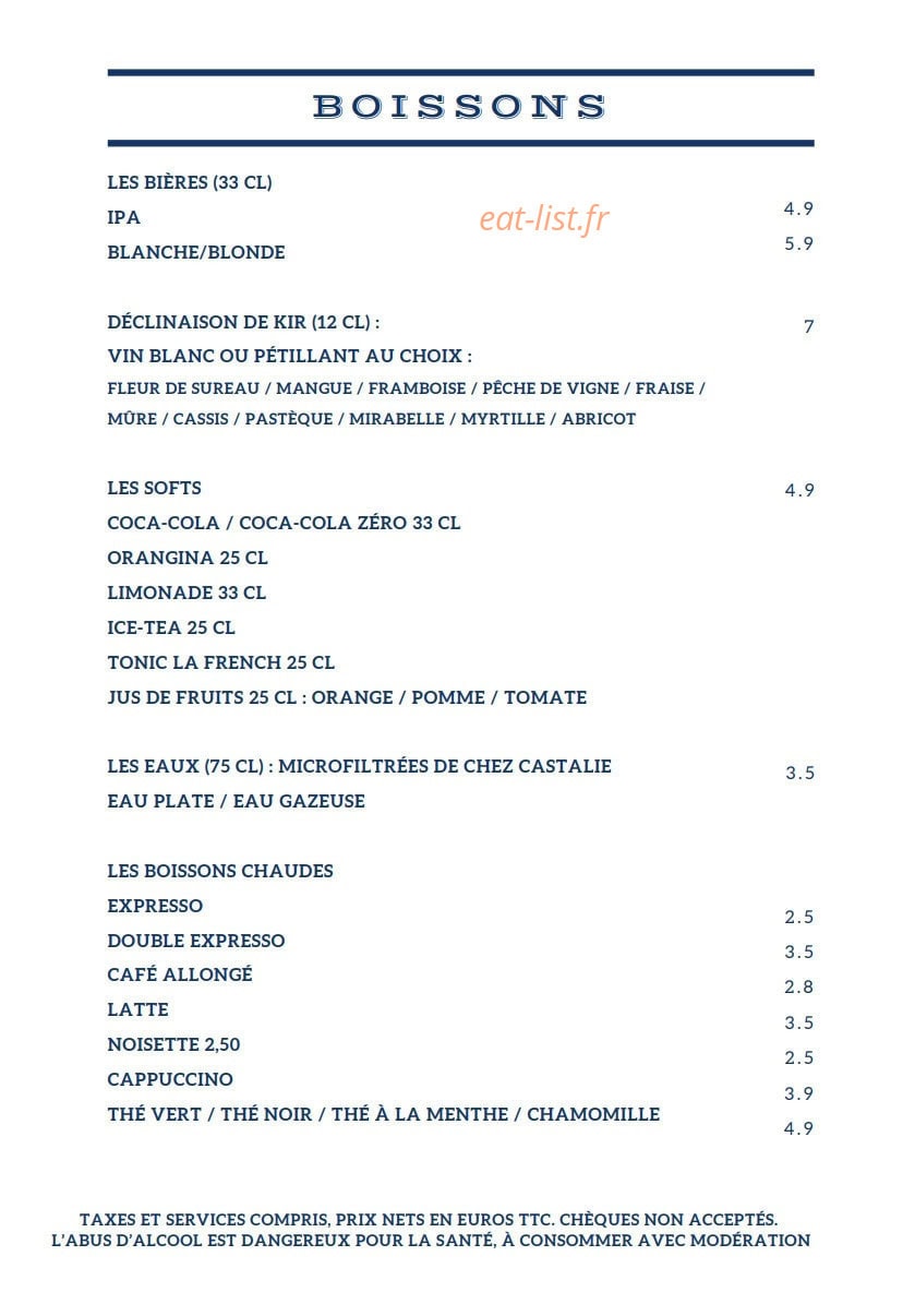Bistro des Lettres — carte page 13