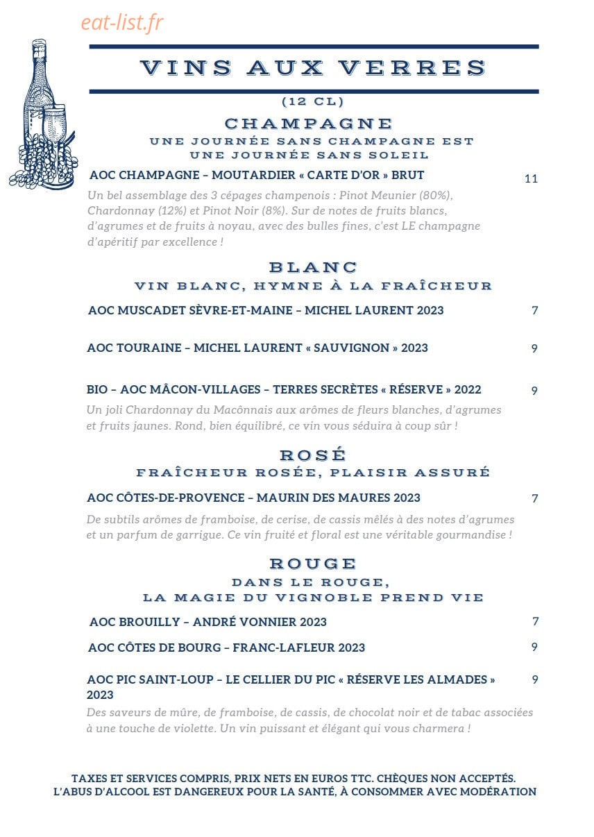 Bistro des Lettres — carte page 6
