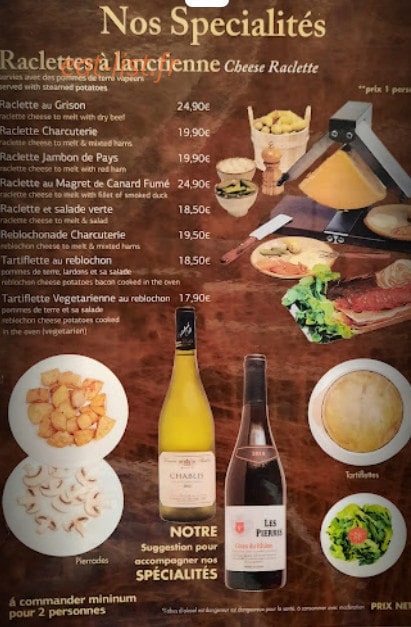 Bistrot 20 — carte page 2