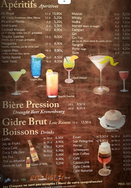 Bistrot 20 — carte page 6
