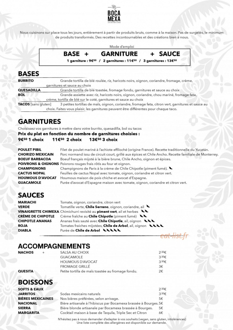 Boca Mexa — carte page 1