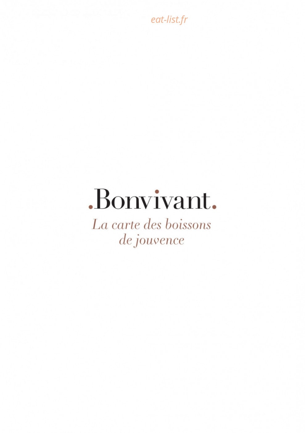 Bon vivant — carte page 3