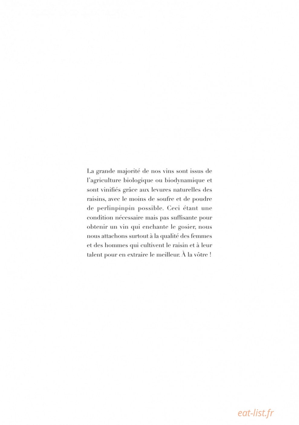 Bon vivant — carte page 4
