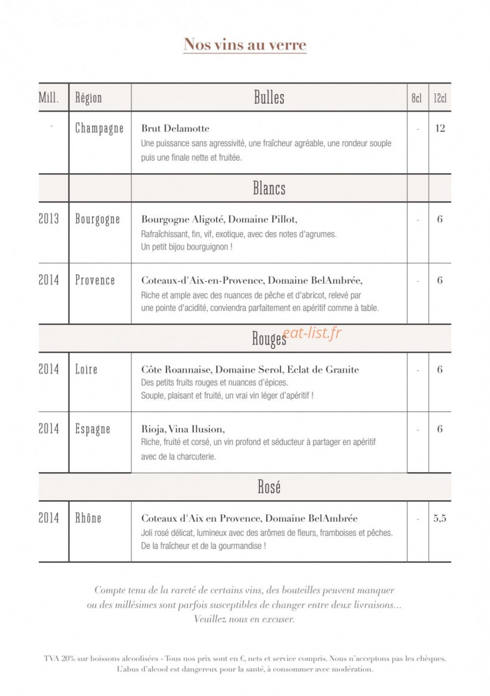 Bon vivant — carte page 5