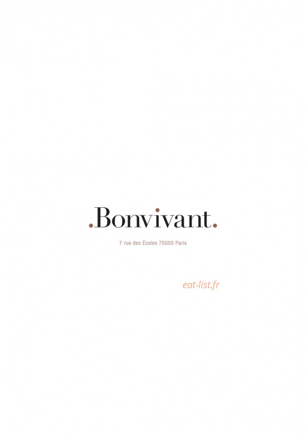 Bon vivant — carte page 14