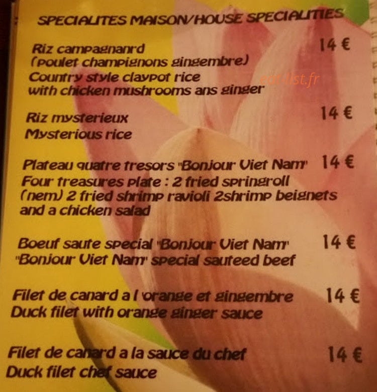 Bonjour Vietnam — carte page 1