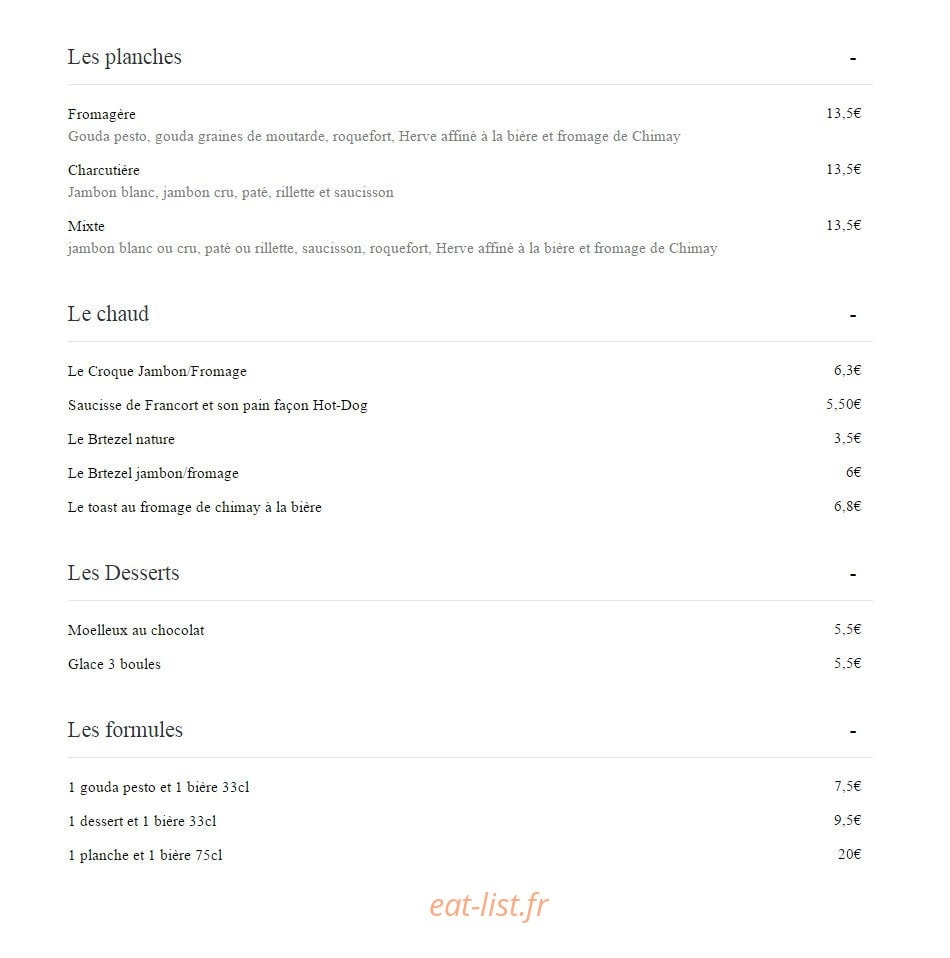 Brewberry — carte page 3