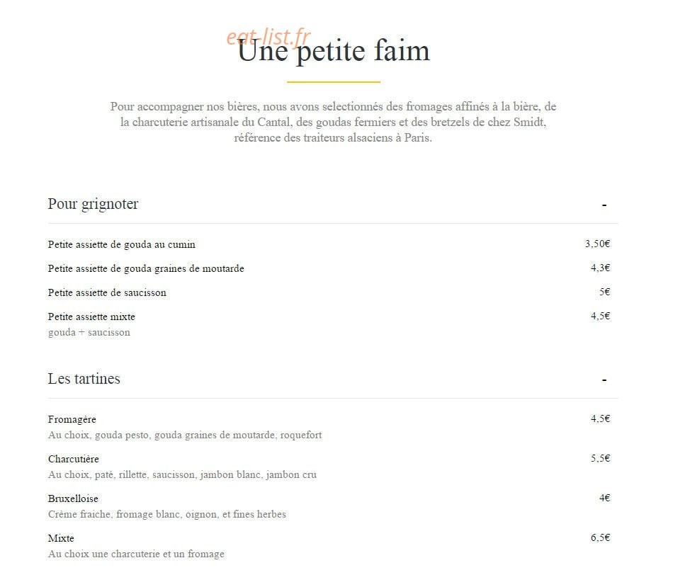 Brewberry — carte page 2