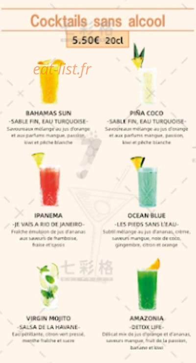 Buffet à volonté broca — carte page 6