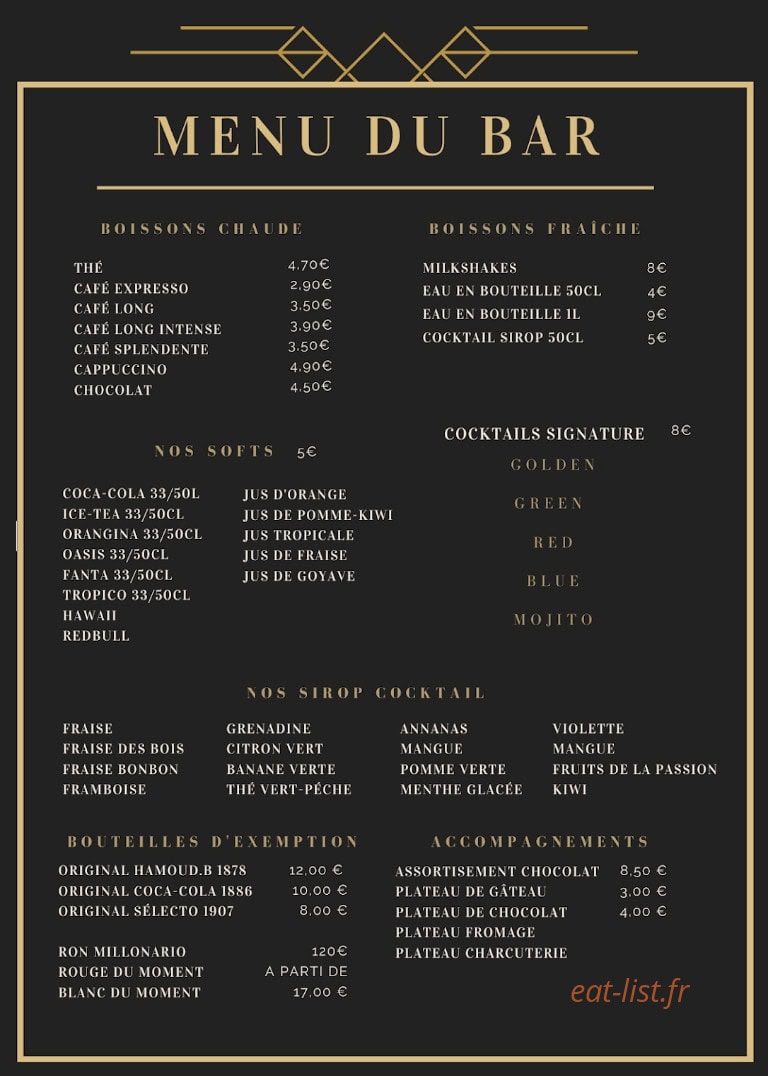 Café de la Grotte — carte page 4