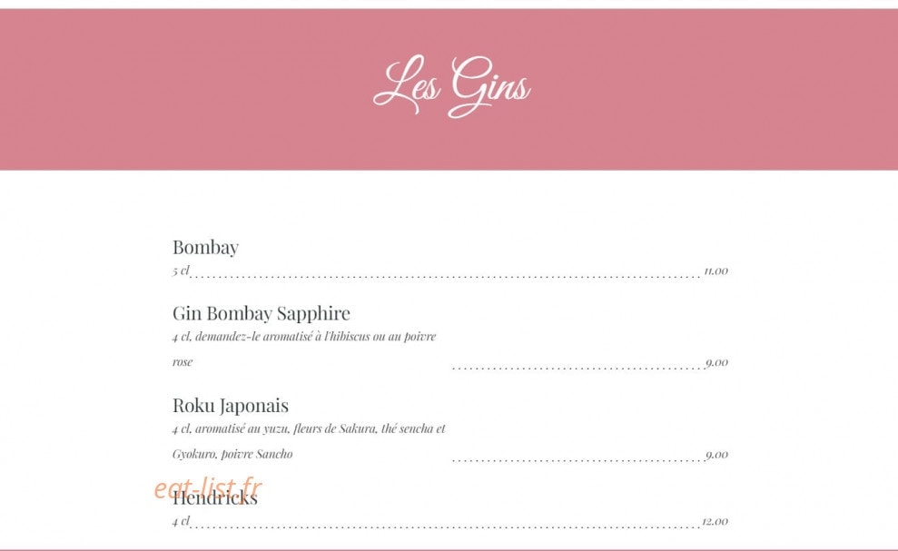 Café Delmas — carte page 12