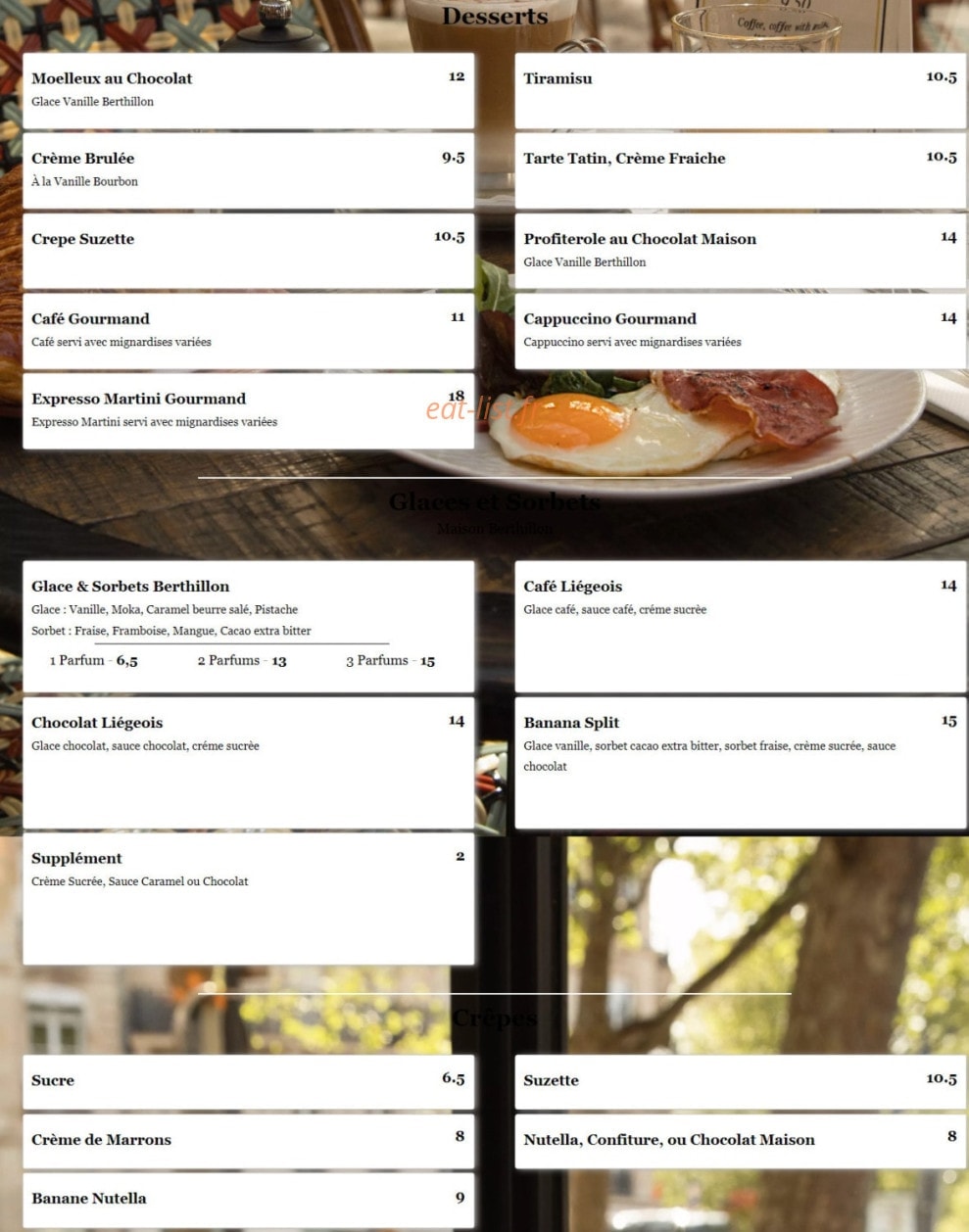 Café du Métro — carte page 3
